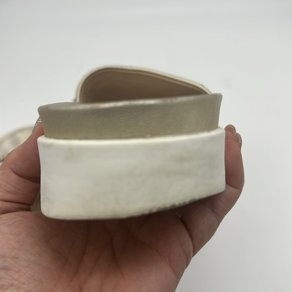 Stuart Weitzman 10m white studded slides - Picture 11 of 11